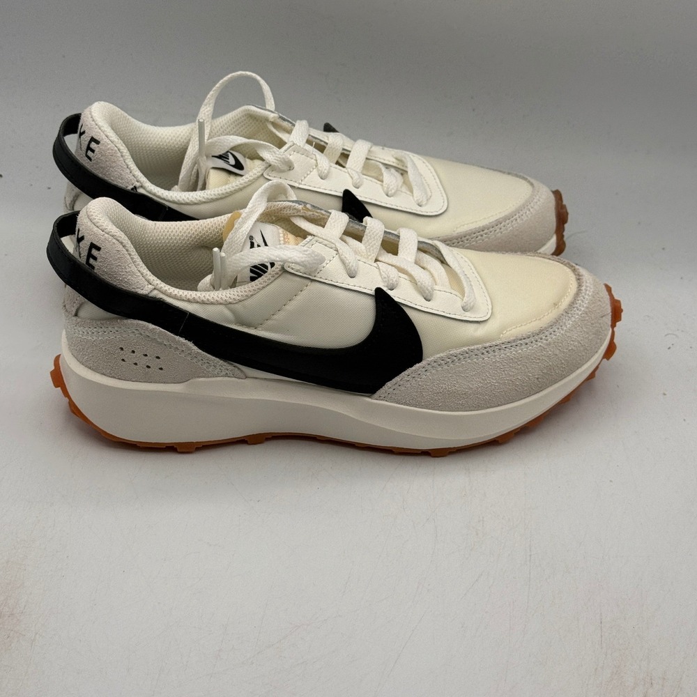 Nike Waffle Debut Shoes Women Size 6 Sail Black Gum Med Brown Retro DH9523-109